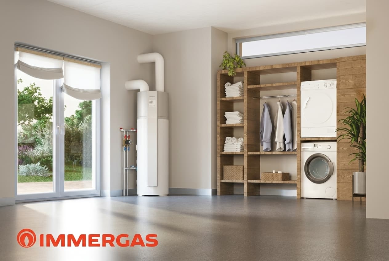 Domek letniskowy na cały rok. Klimatyzacja Immergas i RAPAX 300 SOL V4 w prostym układzie