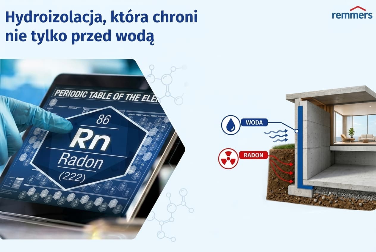 Więcej niż hydroizolacja. Ochrona przed radonem w standardzie.