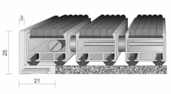 Mata aluminiowa z wkładem filcowym