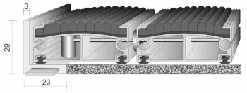 Mata aluminiowa z wkładem filcowym