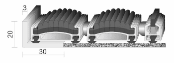 Mata aluminiowa z wkładem filcowym