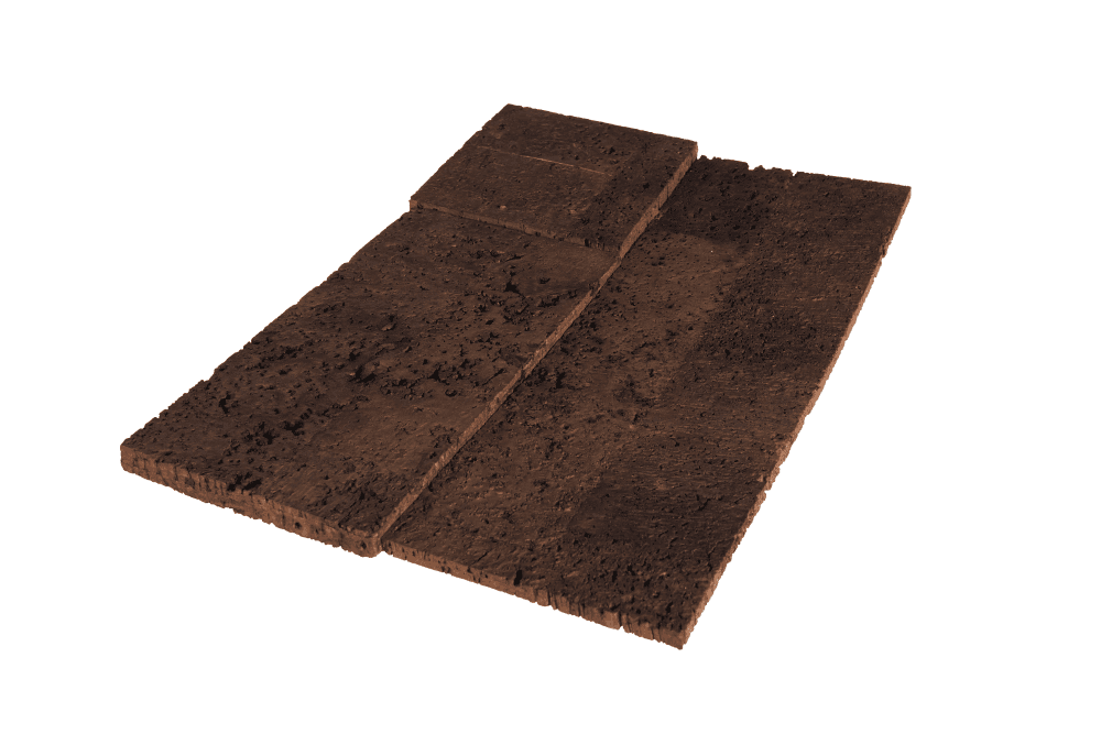 Cork Bricks 3D Brown perspektywa