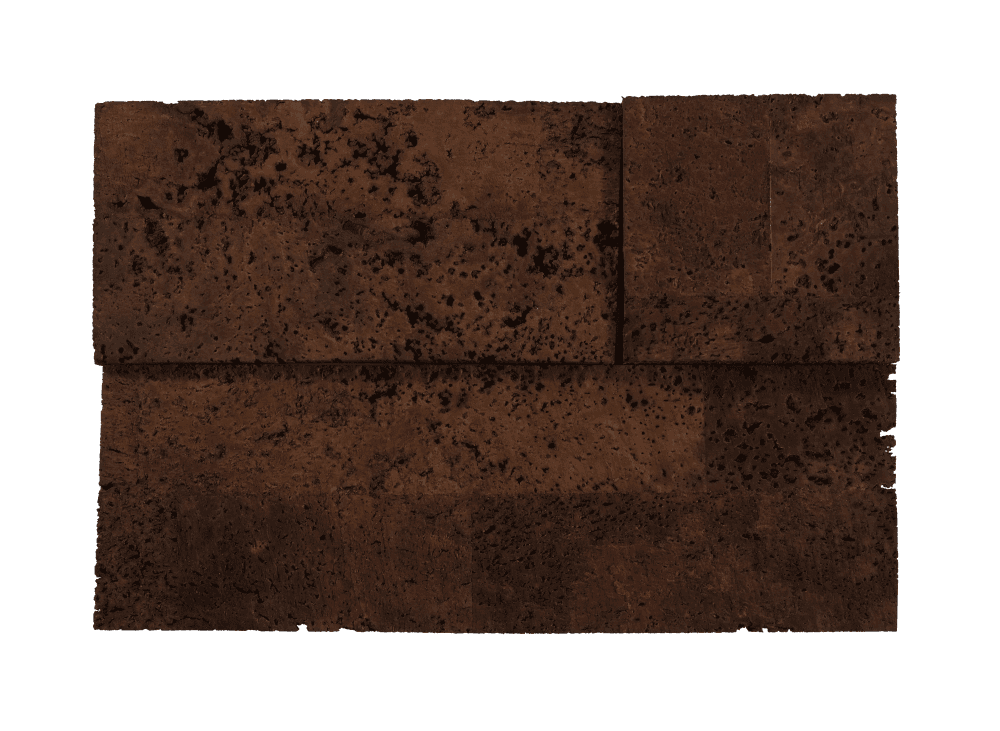 Cork Bricks 3D Brown