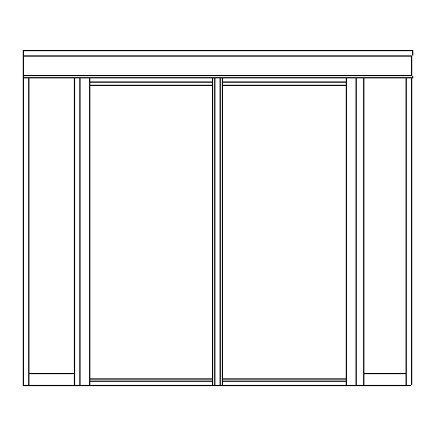 Czteroskrzydłowe drzwi obrotowe RD4