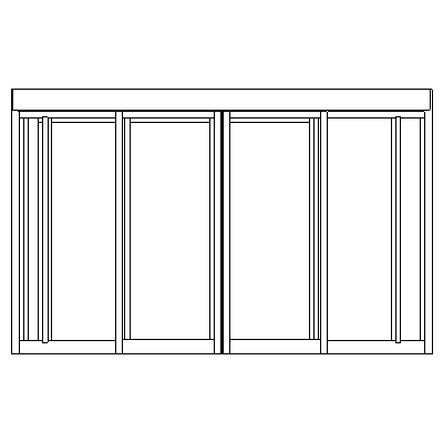 Trzyskrzydłowe drzwi obrotowe RD3