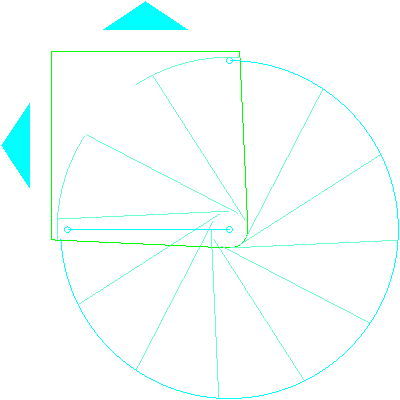 Schody kręcone PHOLA 13 stopni podest kwadratowy