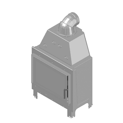 Kominki powietrzne stalowe - linia MB