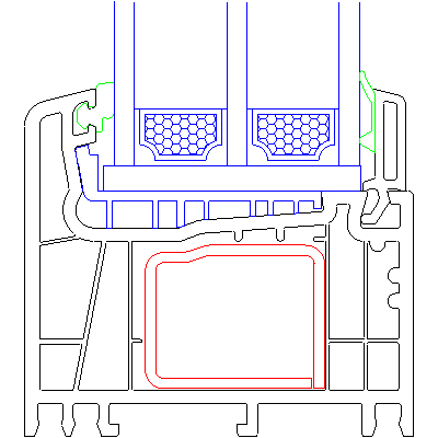 szklenie na ramie 250 220