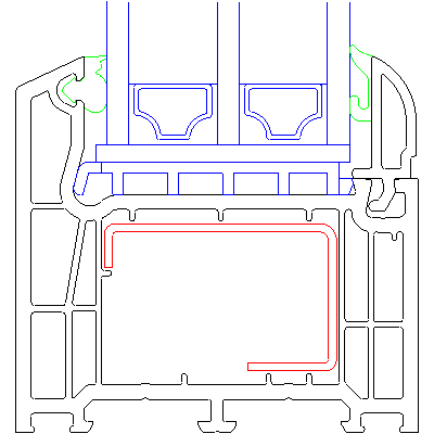 szklenie na ramie HP1220 (detal)