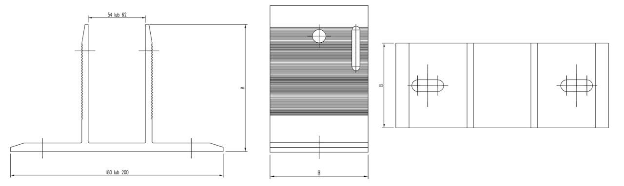 KONSOLA BSP K1 - WYMIARY