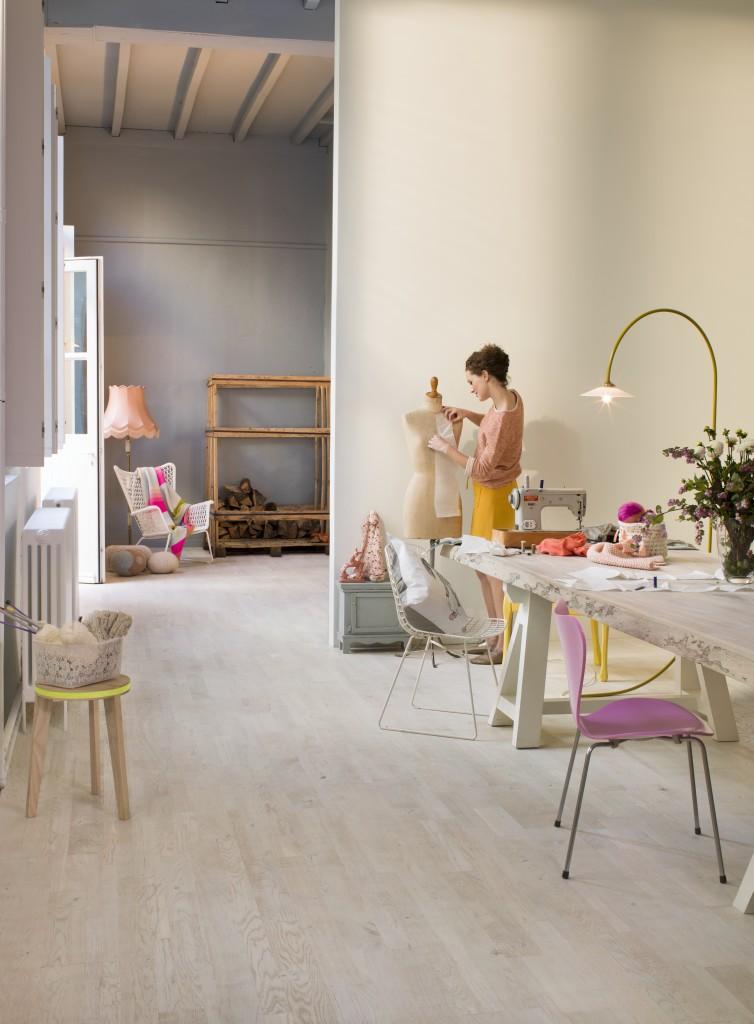 DĄB MALOWANY BIAŁY OLEJOWANY, KLEPKA ( VAR 1629 )