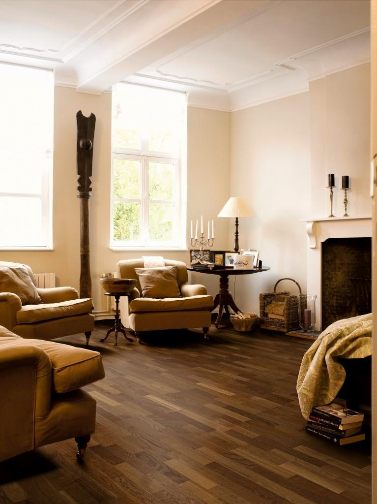 DĄB HAVANA WĘDZONY MATOWY, DESKA TRZYLAMELOWA ( VIL 1369 )