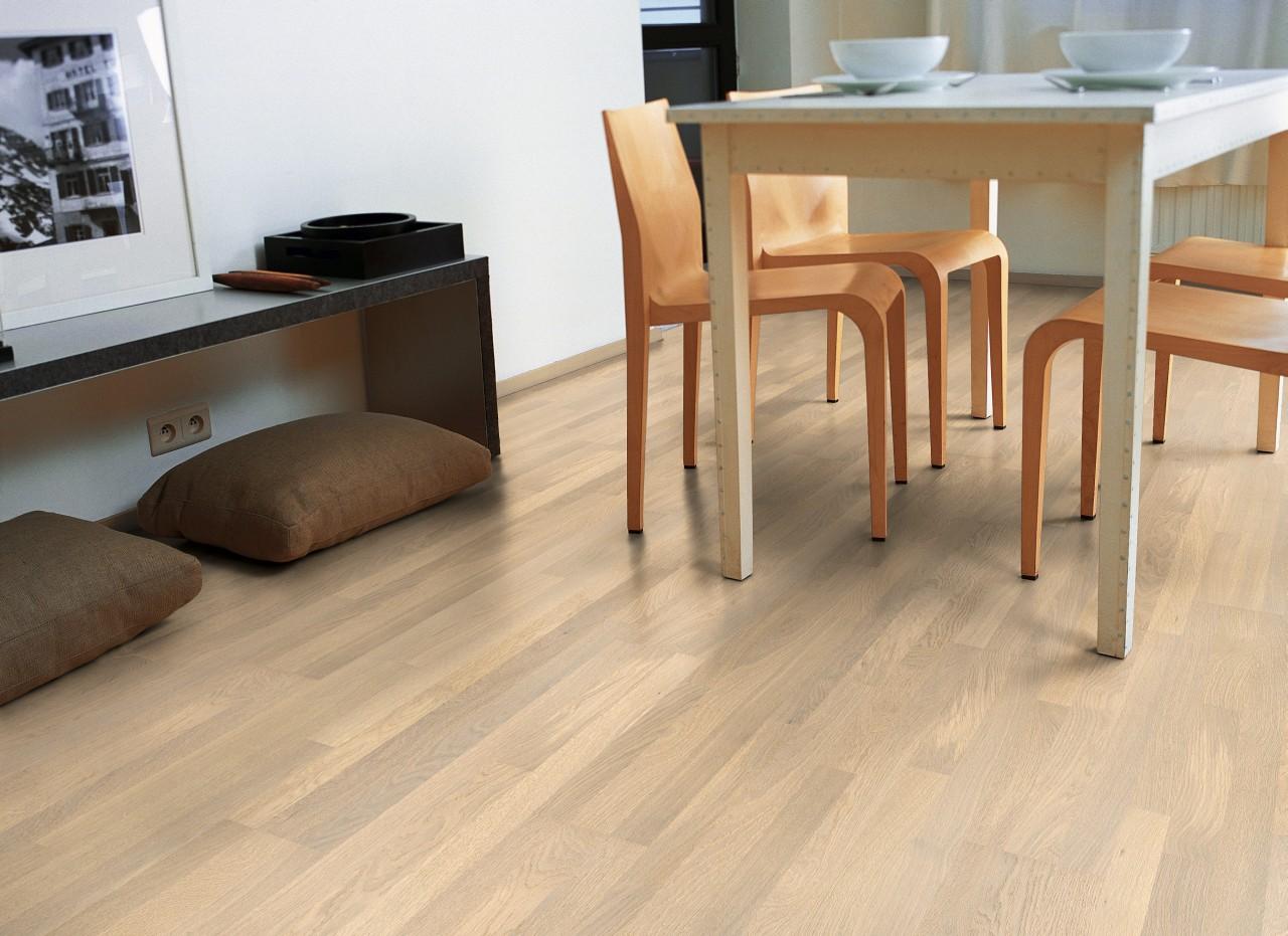 DĄB POLARNY MATOWY, DESKA TRZYLAMELOWA ( VIL 1359L )