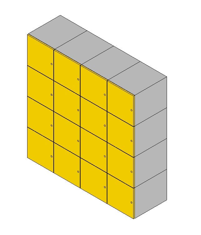 Safety deposit locker PREMIUM_D_LPW_set