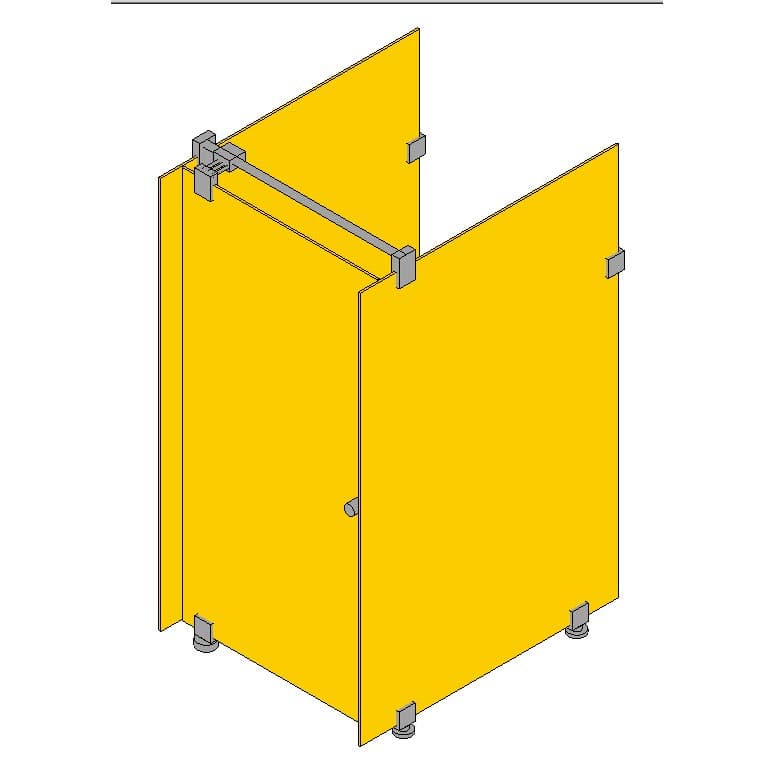 KABIS_GLASS_TYPE III_1door_LOW.rfa