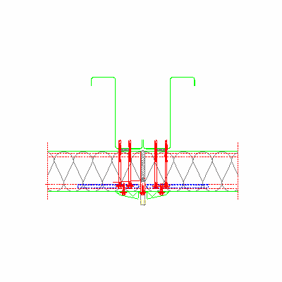 Balex Metal - BALEXTHERM-PU-W-PL12-3 Mocowanie płyty do podpory skrajnej - poziomy układ płyt - wariant III