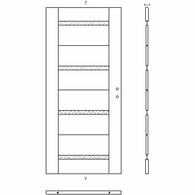 Drzwi wewnątrzlokalowe FIORI W02S2P V4S2