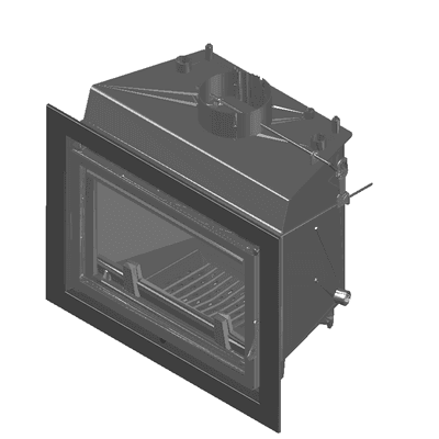 Wkład kominkowy z płaszczem wodnym Wikotor 12 PW DECO