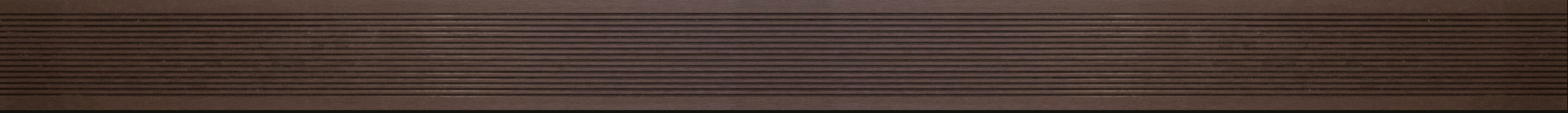 Deska kompozytowa Gardin Plus 23x146mm ciemny brąz profil drobny ryfel, wymiar próbki 149x2250mm