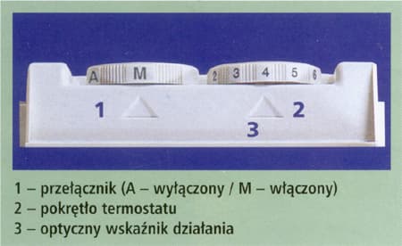 Grzejnik konwektorowy TACTIC - regulator