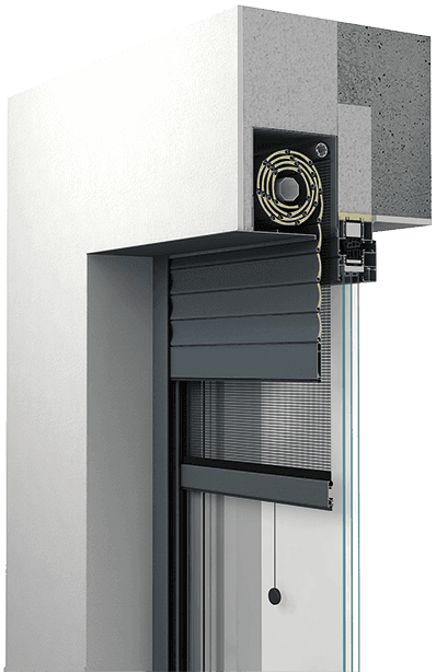 SP-E Sunshade system, aluminium external blinds, concealed