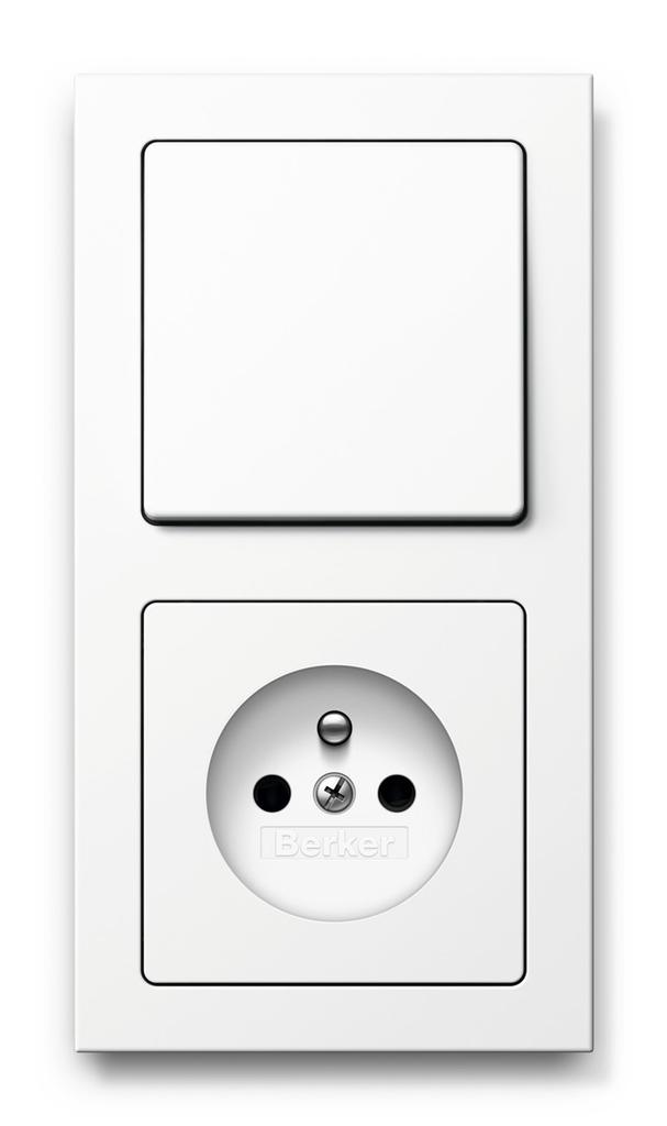 Q.3 Ramka 2-krotna z łącznikiem i gniazdem biały aksamit