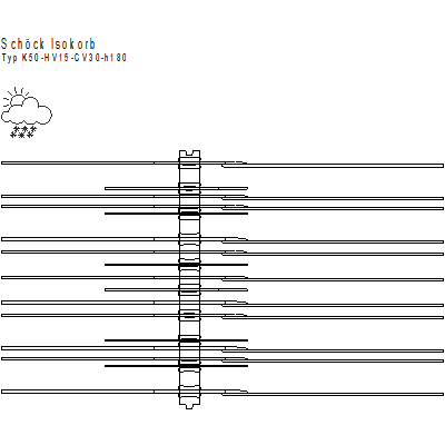 Element termoizolacyjny Schoeck Isokorb Typ KHV K50-HV15-CV30