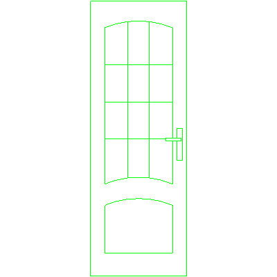 Model NC1 - drzwi z górnymi szprosami