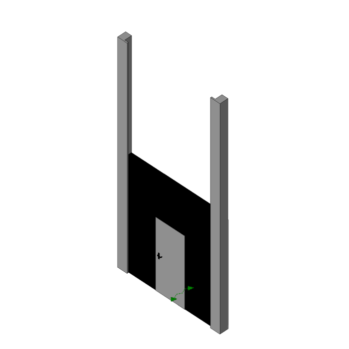 Single-leaf drop gate Marc-O