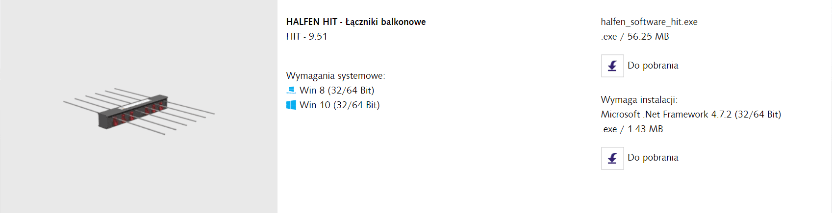 HIT Łączniki balkonowe