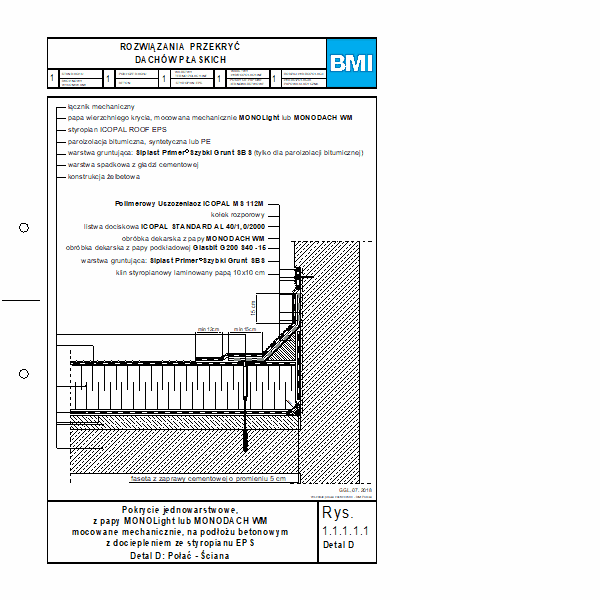 BMI ICOPAL - Pokrycie jednowarstwowe z papy