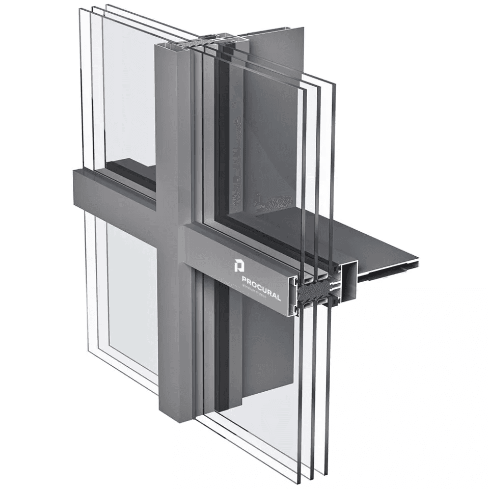 Słup fasadowy do systemu fasadowego PF152 SLIM