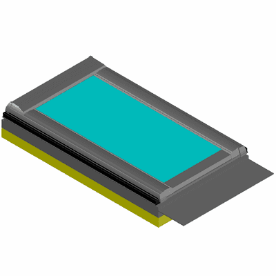 Wyłaz dachowy WDA R8 PVC z blokiem WD