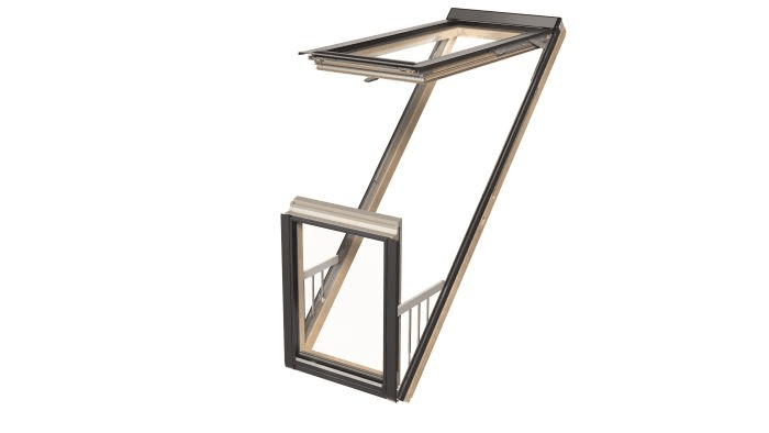 Okna balkonowe drewniane