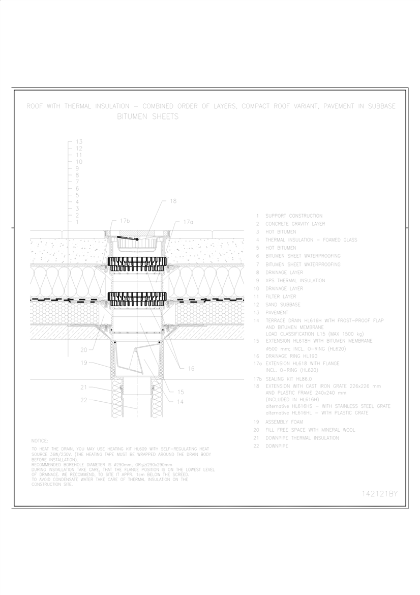 compact design with a combined layer system