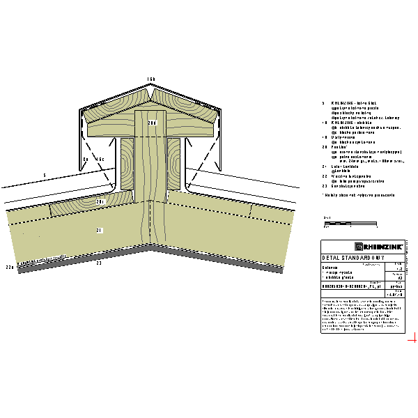 Kalenica + wersja wysoka + ogróbka gładka leżąca na gzymsie (09020503010102000201)