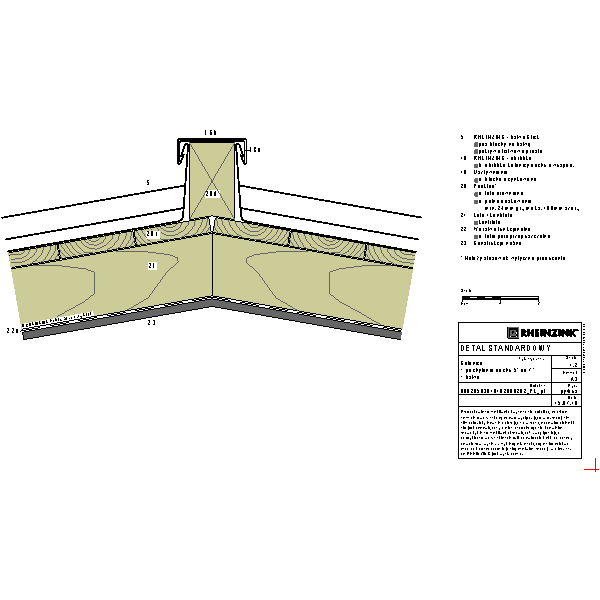 Kalenica + pochylenie dachu 5° do 7° + listwa (09020503010102000202)