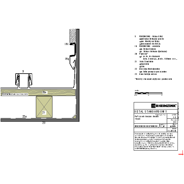 Połączenie boczne dachu + tynk (09020503010107000201)