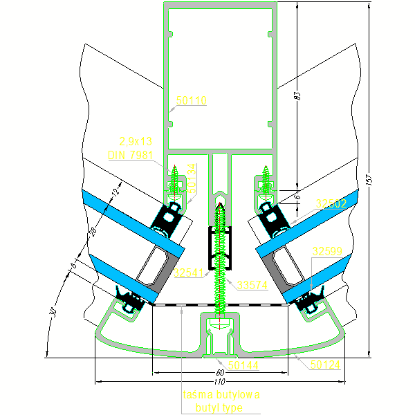Fasada aluminiowa SYSTEM AF-50-3d.dwg