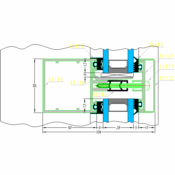 Fasada aluminiowa SYSTEM AF-50-17-d.dwg