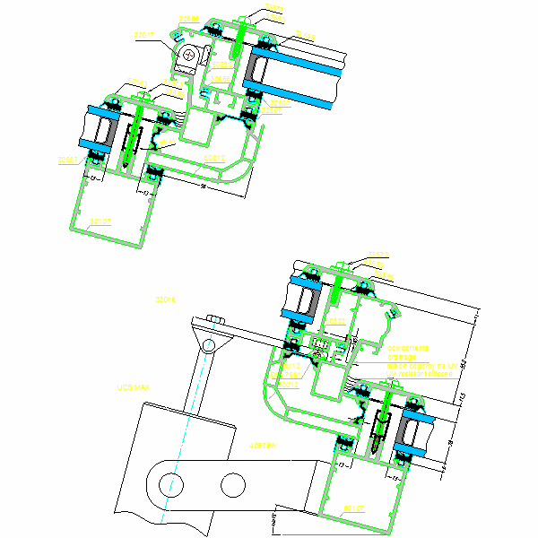 Fasada aluminiowa SYSTEM AF-50-16.1.dwg