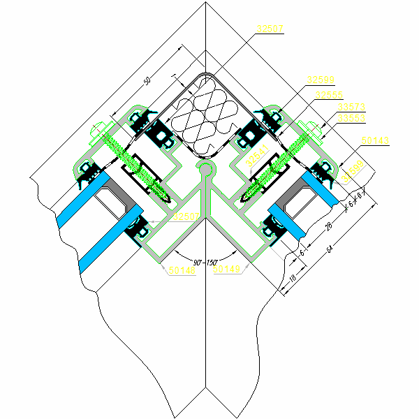 Fasada aluminiowa SYSTEM AF-50-17-e.dwg