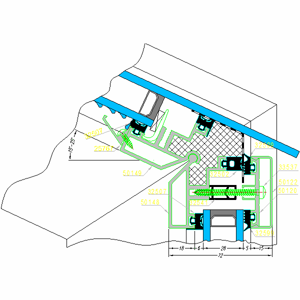 Fasada aluminiowa SYSTEM AF-50-1d.dwg