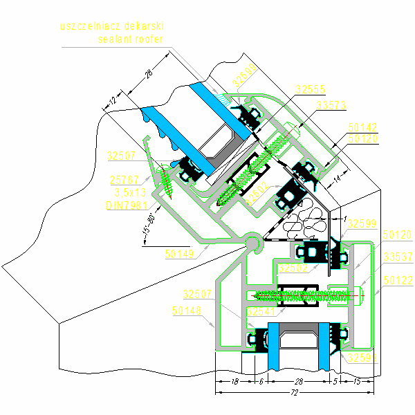 Fasada aluminiowa SYSTEM AF-50-18-b.dwg