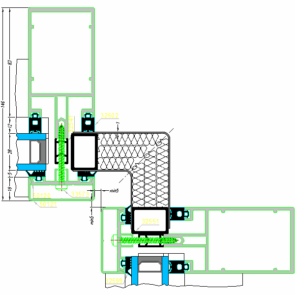 Fasada aluminiowa SYSTEM AF-50-1b.dwg