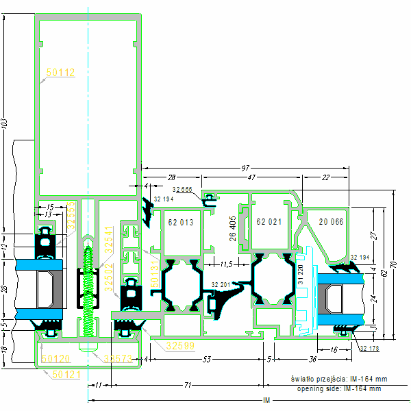 Fasada aluminiowa SYSTEM AF-50-16.1.dwg
