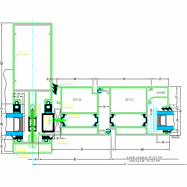 Fasada aluminiowa SYSTEM AF-50-14.1.dwg