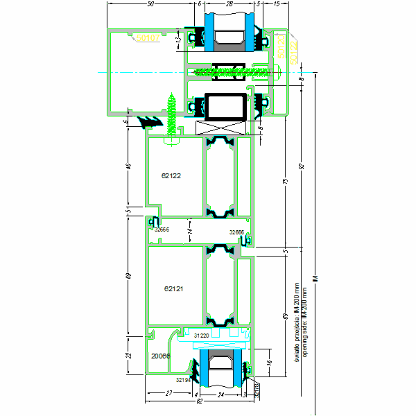 Fasada aluminiowa SYSTEM AF-50-14.2.dwg