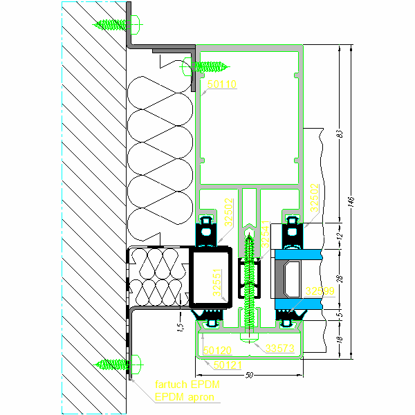 Fasada aluminiowa SYSTEM AF-50-12.dwg