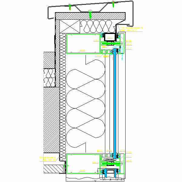 Fasada aluminiowa SYSTEM AF-50-19.dwg
